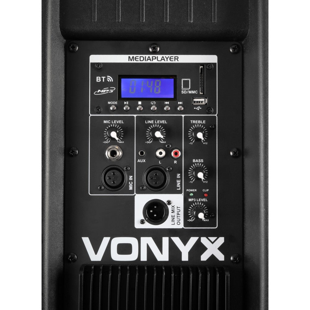 Vonyx AP215ABT actieve 2x 15 inch fullrange luidspreker