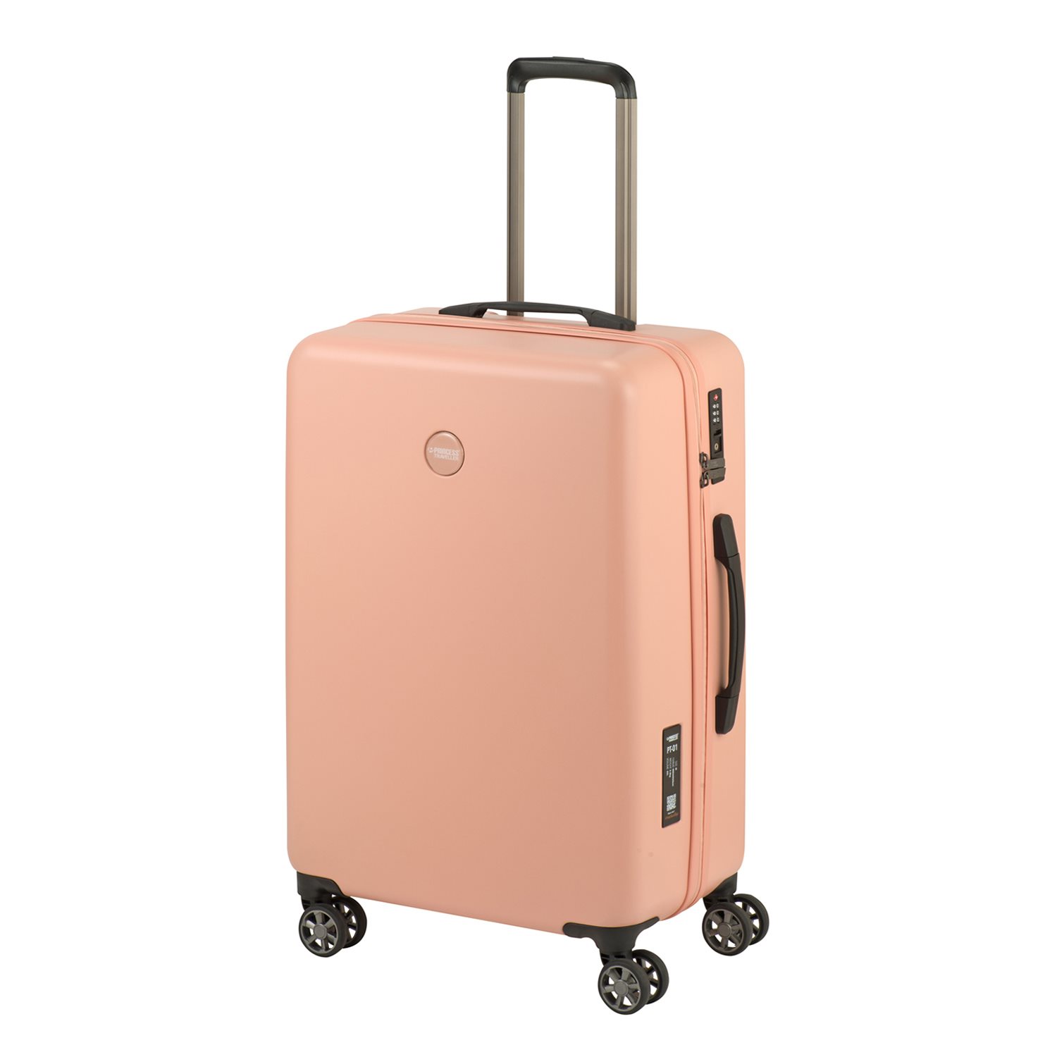 Princess Traveller PT-01 Deluxe Medium Trolley peony pink