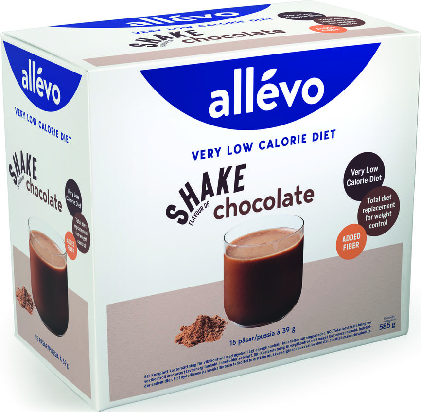 Allevo VLCD shake chocolate 15x39 g