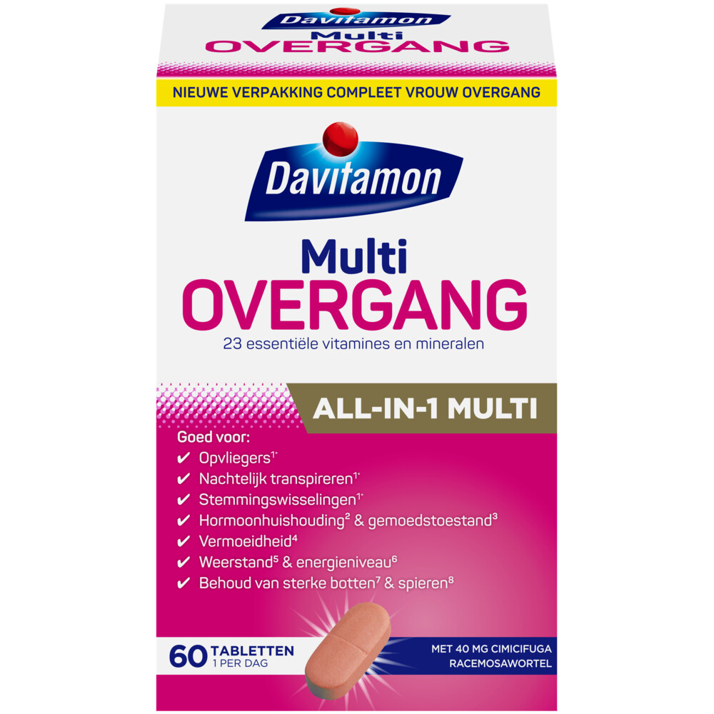Davitamon Compleet Vrouw Overgang Multivitamine60 tabletten