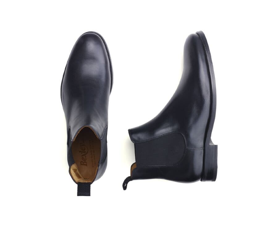 Chelsea boots cuir homme Noir - ALDERTON GOMME