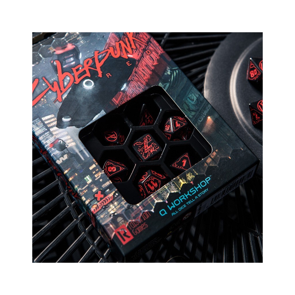 Cyberpunk Red RPG Dice Set