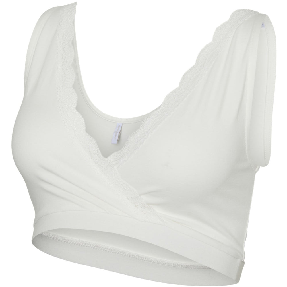 Køb Mama;licious Snow White Black Mlhelena Crossy Lace Bra 2F 2-P Noos
