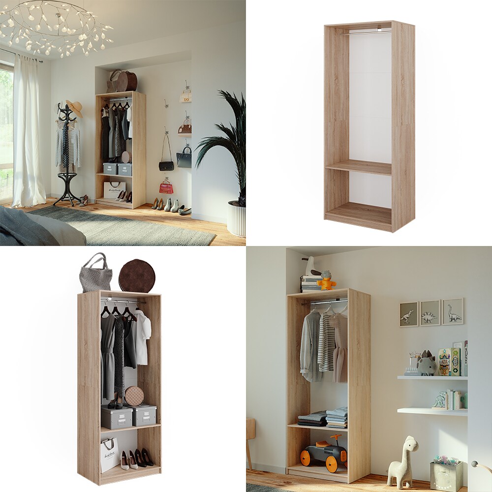 Vicco Kleiderschrank Elmo Sonoma 80 x 200 cm