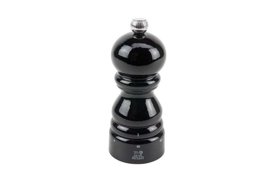 Pfeffermühle Paris 12 cm, Schwarz glanzGewürzmühle für Pfeffer