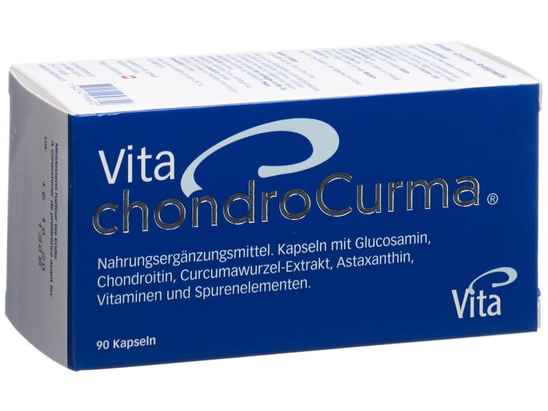 Vita Health Care Vita Chondro Curma 90 Kapseln Kapseln für Knorpel, Knochen und Bindegewebe