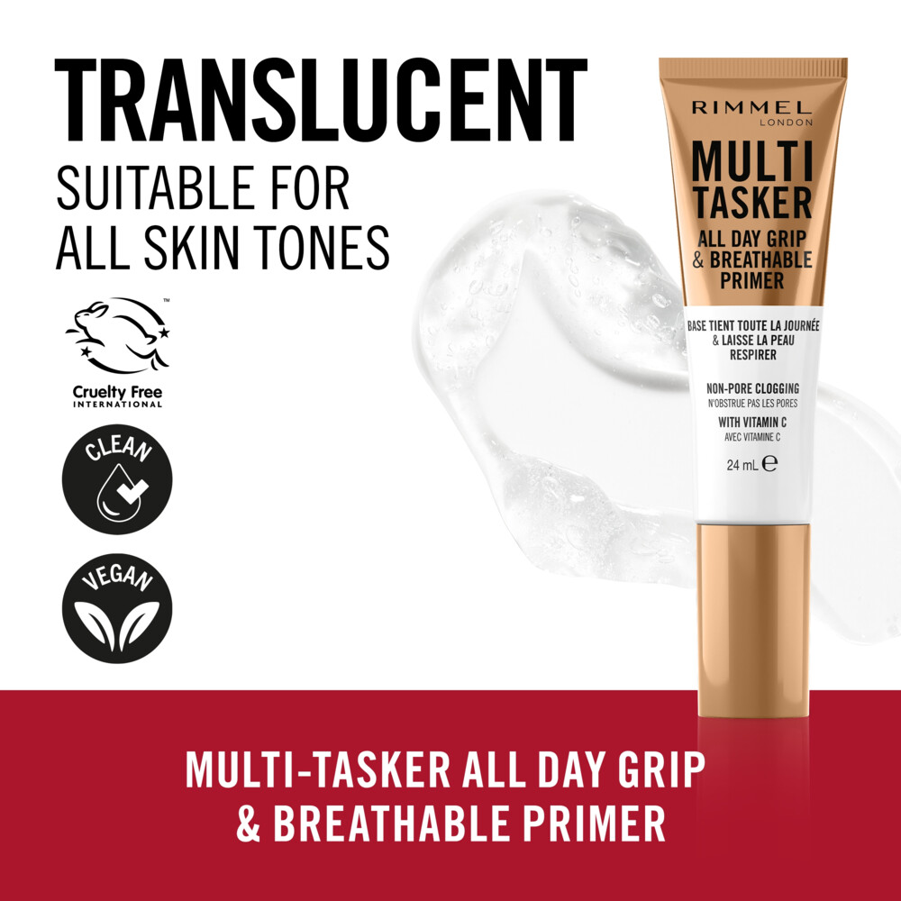 Rimmel Multi-Tasker All Day Grip & Breathable Primer Transparant24 ml