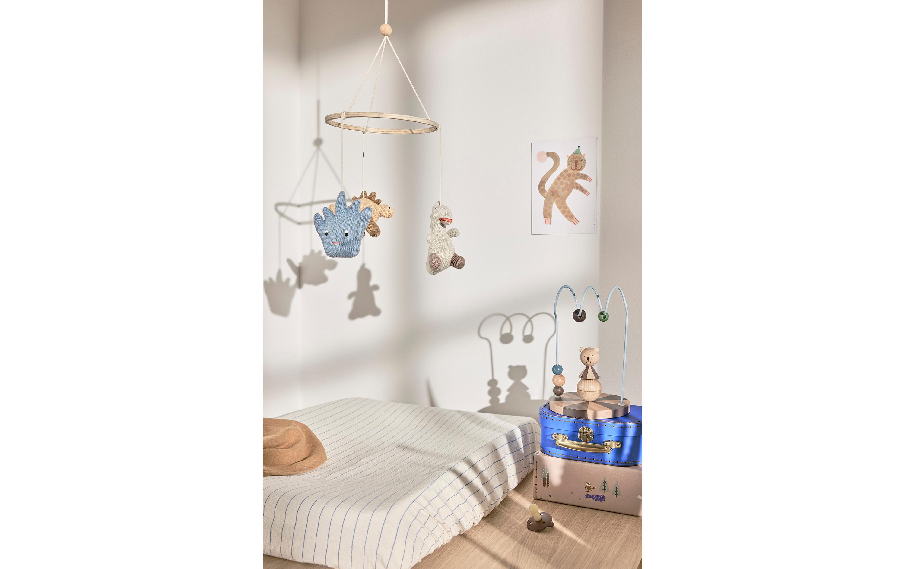 Spielzeugkoffer Fuchs 2 Stück, Beige, Blau2-er Set Mini Kinderkoffer