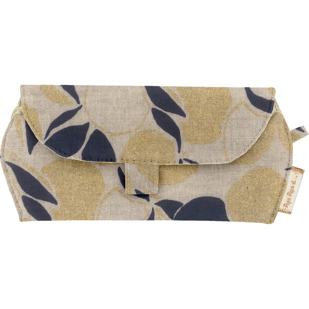Etui À Lunettes Citrons Dorés