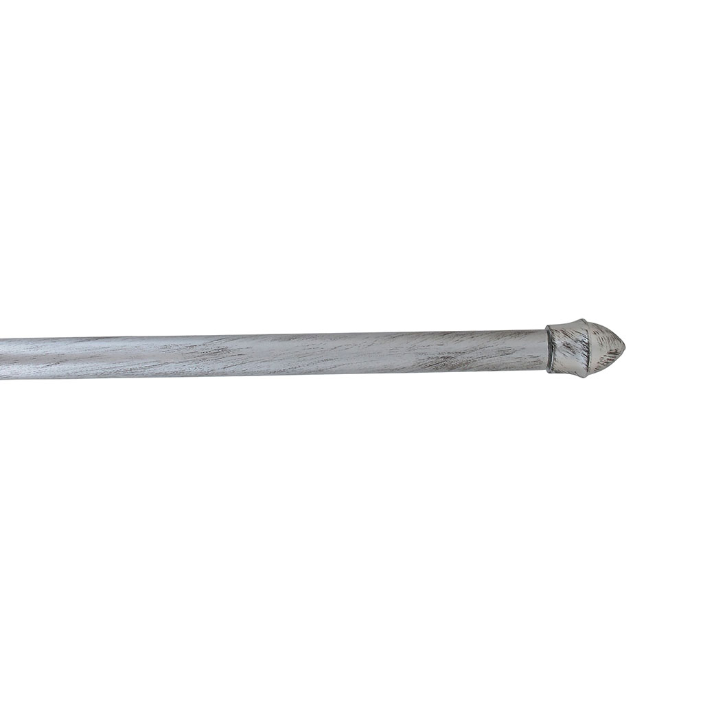 Tringle extensible argent noir 85-135cm