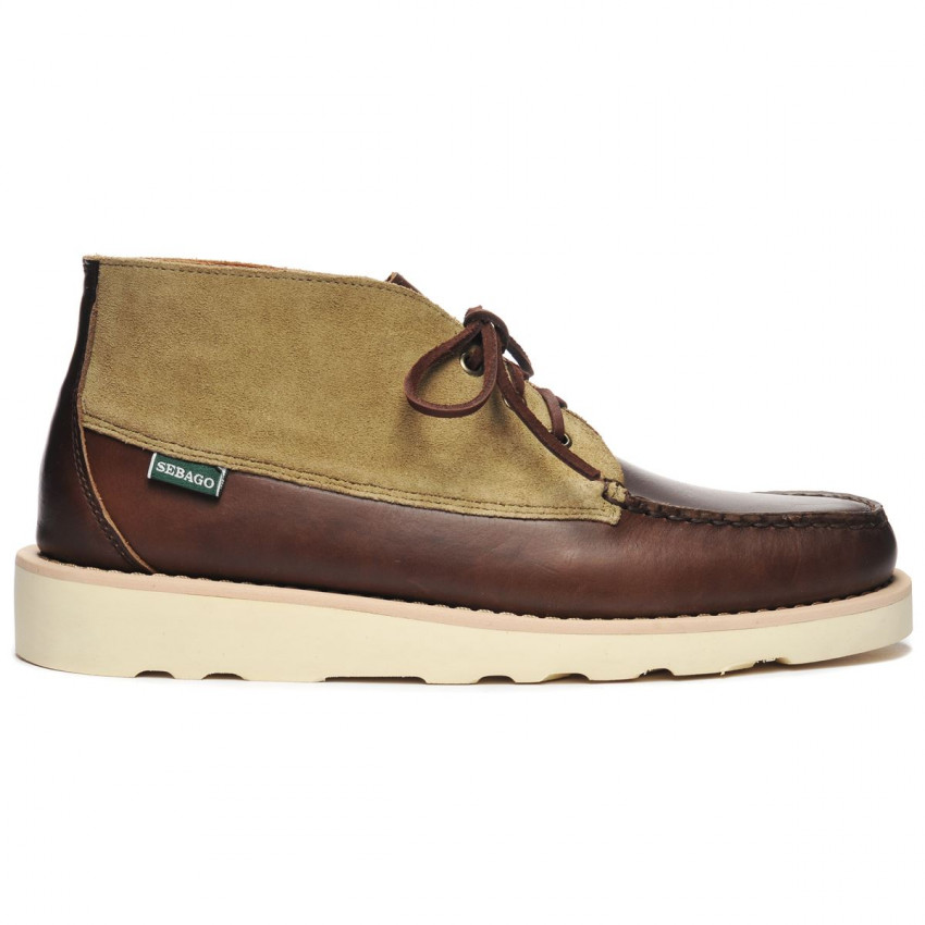 TATANKA EVA WAXY SUEDE DARK BROWN DARK MILITARY-Mocassin montant en cuir pour homme