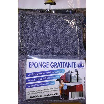 De Witte - 2 éponges microfibres - gris