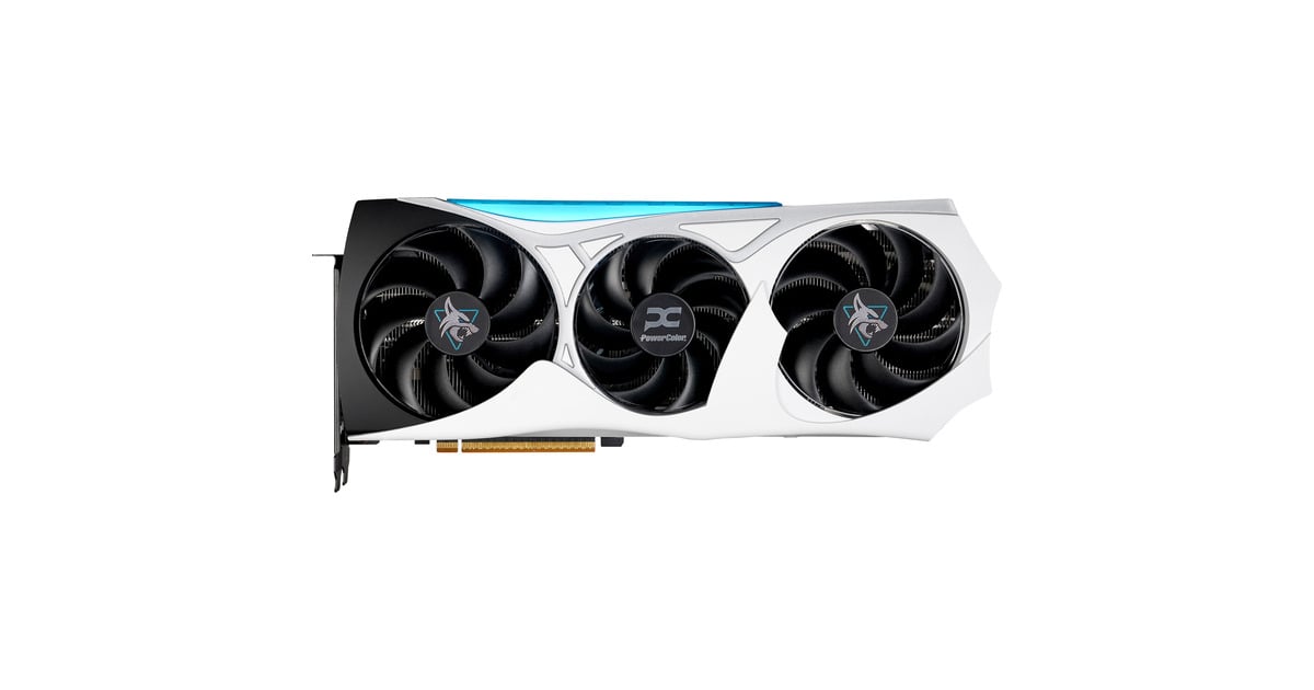 PowerColorRadeon RX 9070 XT Hellhound REVA16GB Limited Edition grafische kaart  (Wit/zwart, RDNA4, GDDR6, 3x DisplayPort, 1x HDMI)