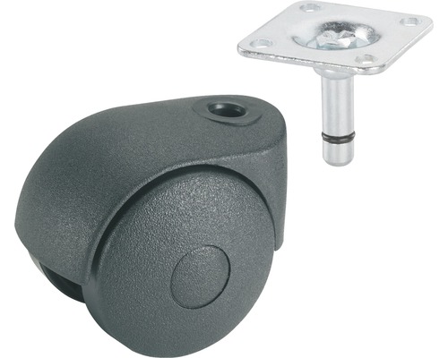 Tarrox transportmaterieel dubbele wielen, tot 20 kg, 40 x 58 x 8 mm