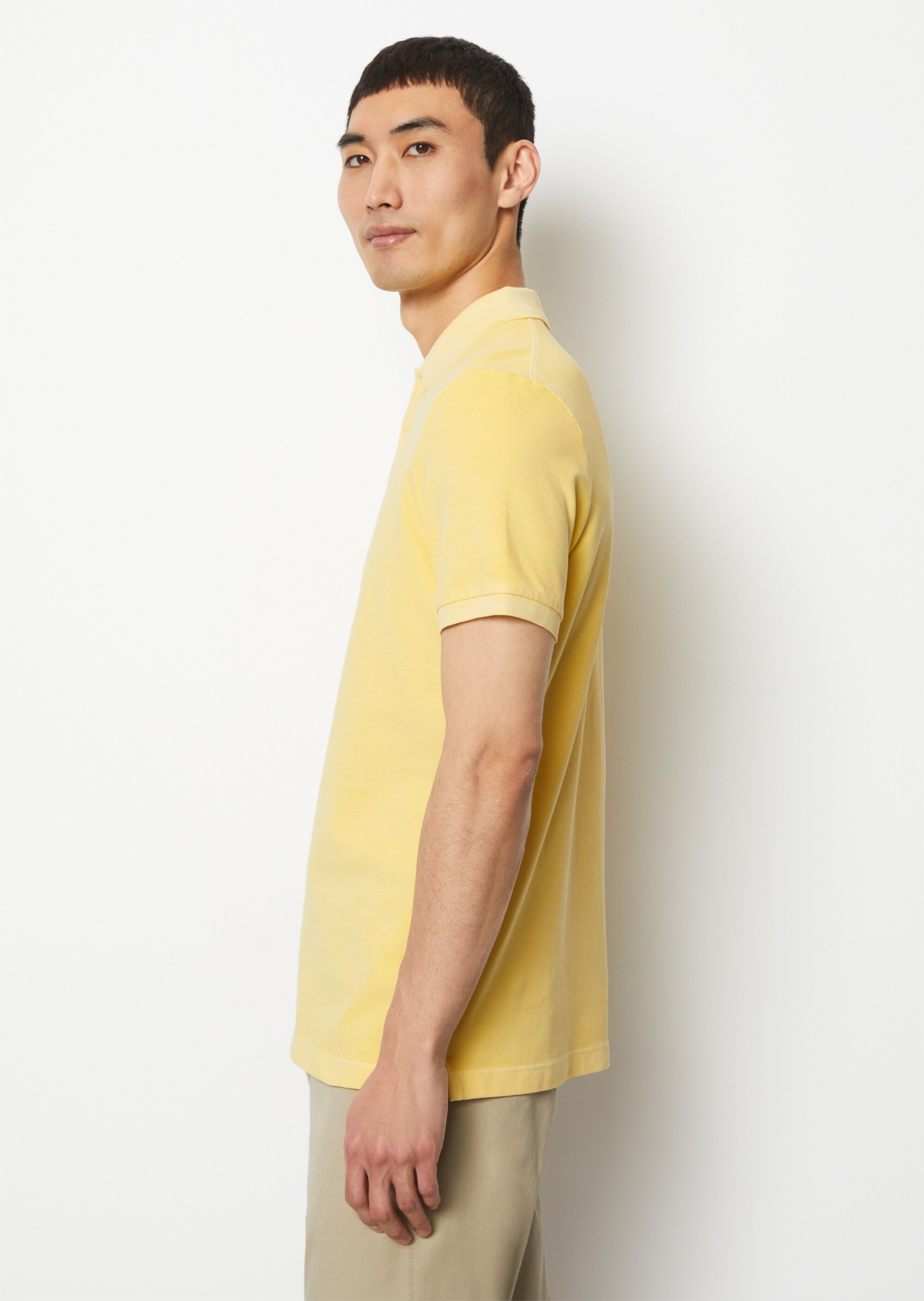Poloshirt Piqué shaped aus Organic Cotton-Stretch