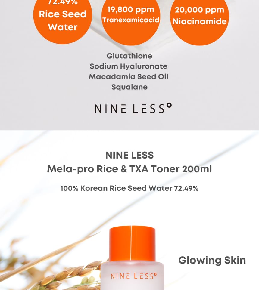 NINELESS - MELA-PRO Rijst & TXA Toner