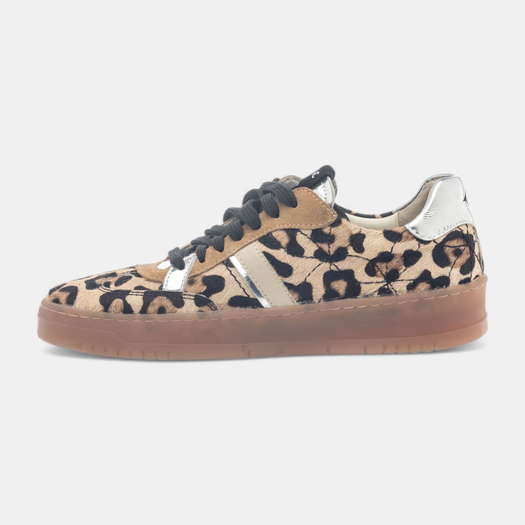 Baskets basses Femme en cuir camel
