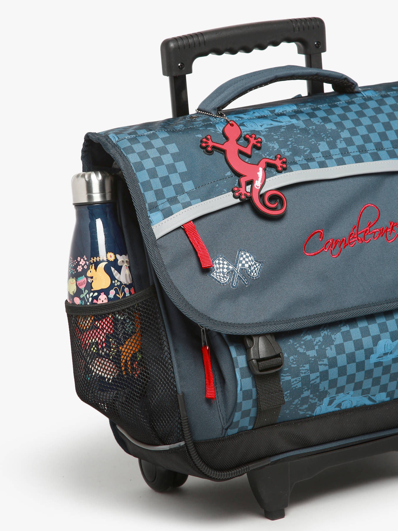 Cartable  roulettes enfant 3 compartiments CAMELEON