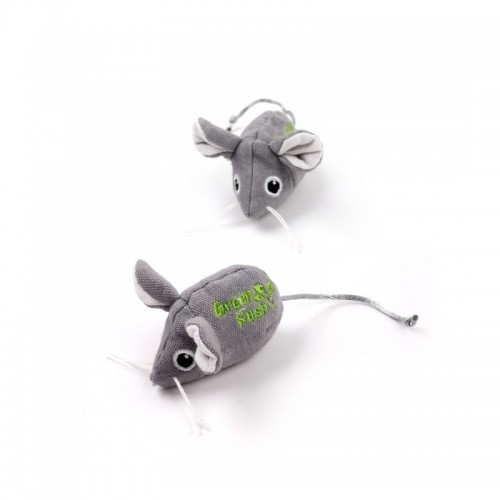Rato de brinquedo russo verde da All for Paws para gatos