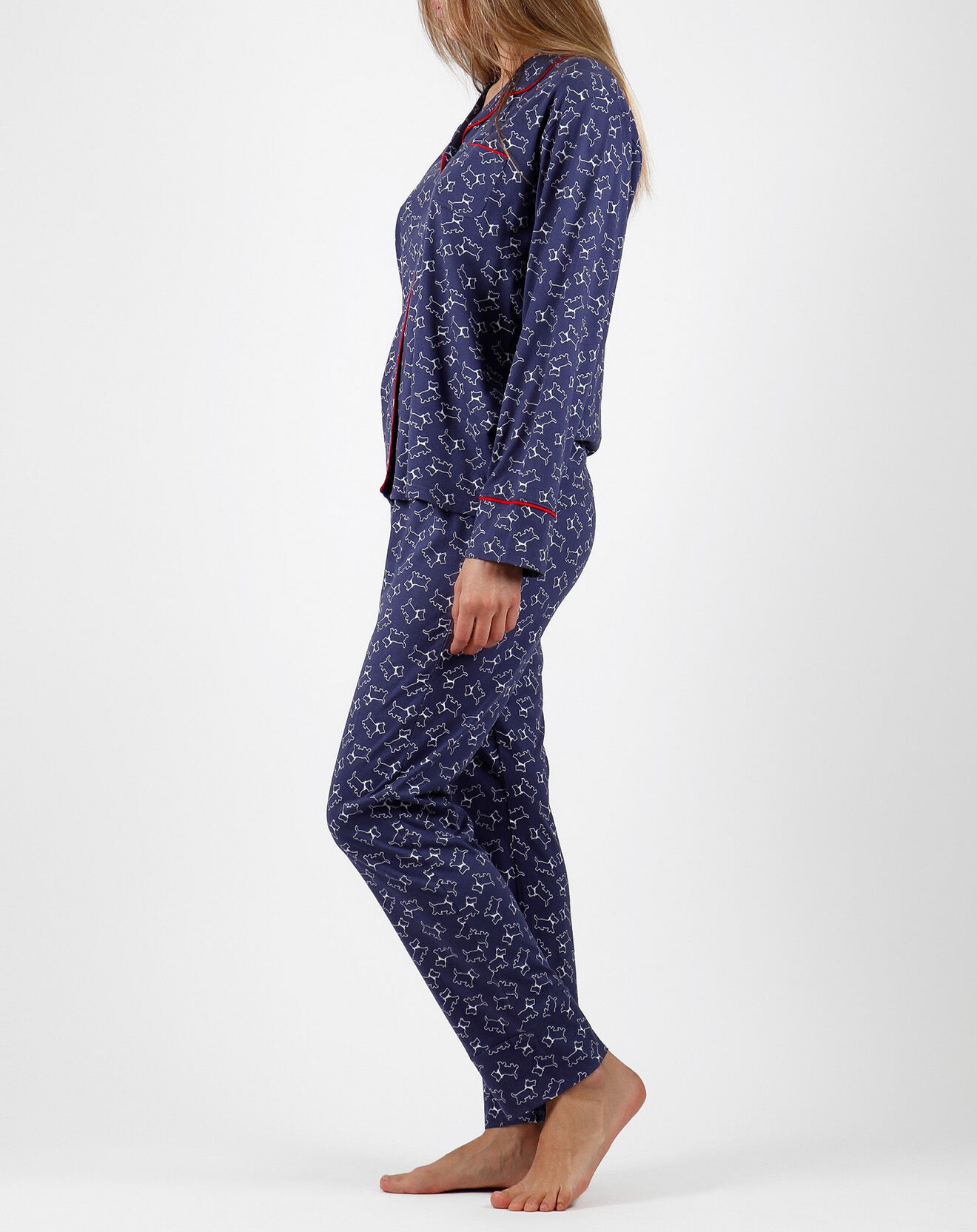 Admas Pyjama Abierto Lou Lou Winter bleu marine