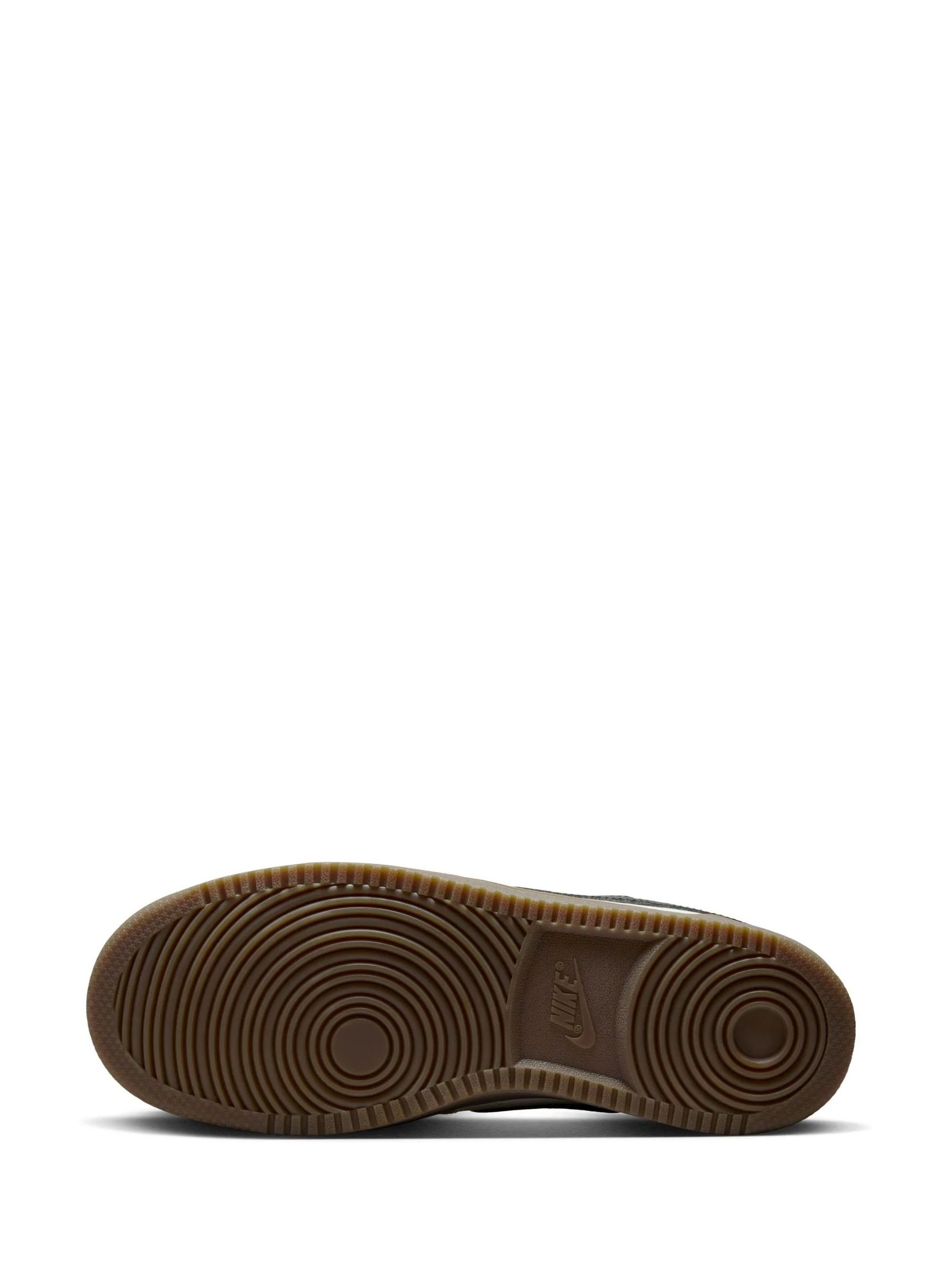 Bruin/wit - Nike Court Vision lage sneakers
