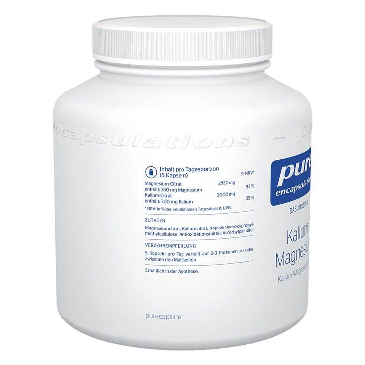 Pure Encapsulations Kalium-Magnesium Kalium-/Magnesiumcitrat Kapseln, 180 St