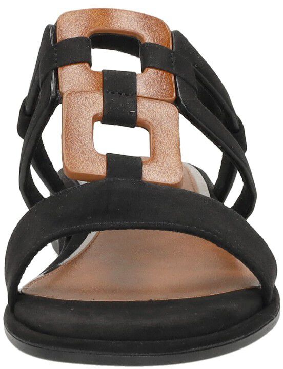 Marco Tozzi Sandalen Plat zwart