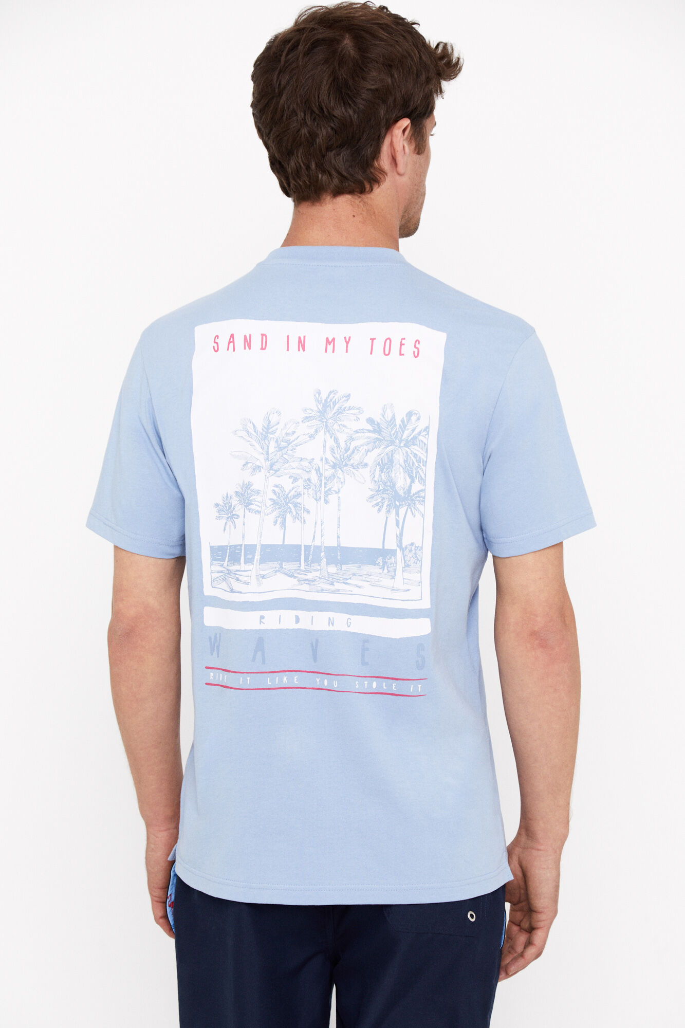 Camiseta estampada - Azul