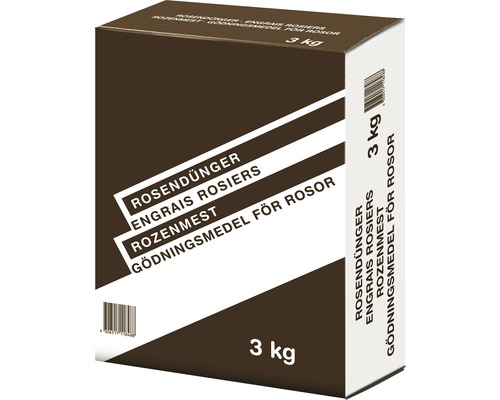 Rozenmeststof, meststof voor bloeiende planten, 3 kg organisch-mineraal