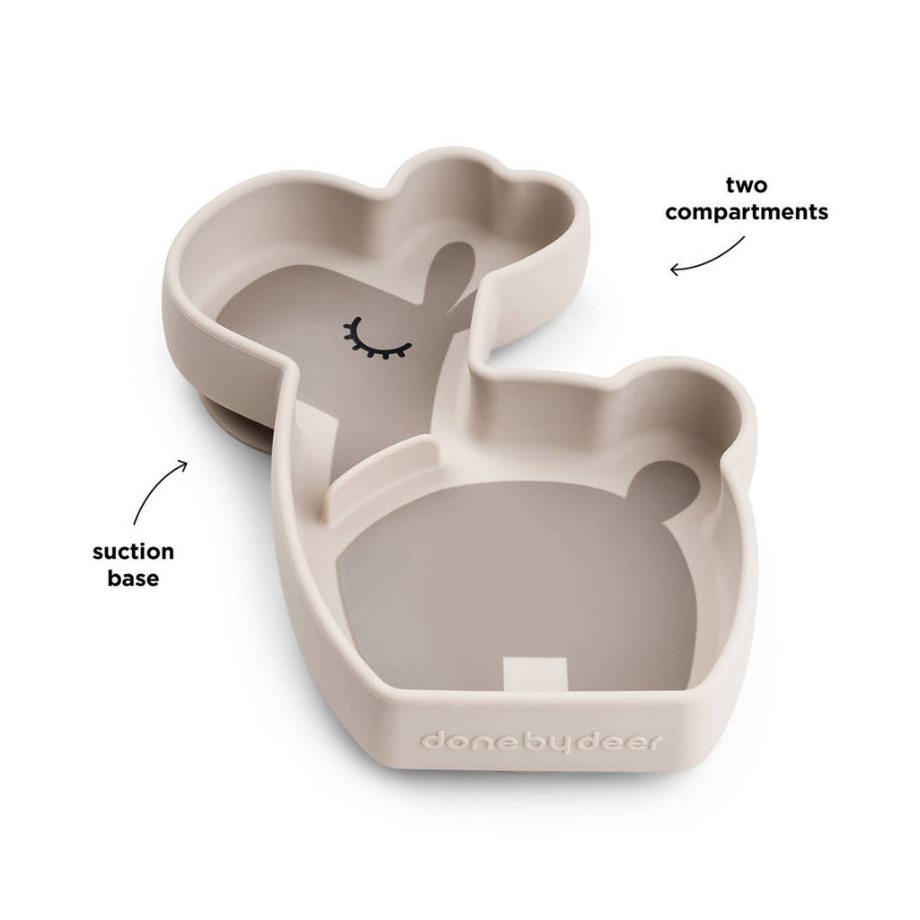 Silicone Stick&Stay snack plate Lalee Sand