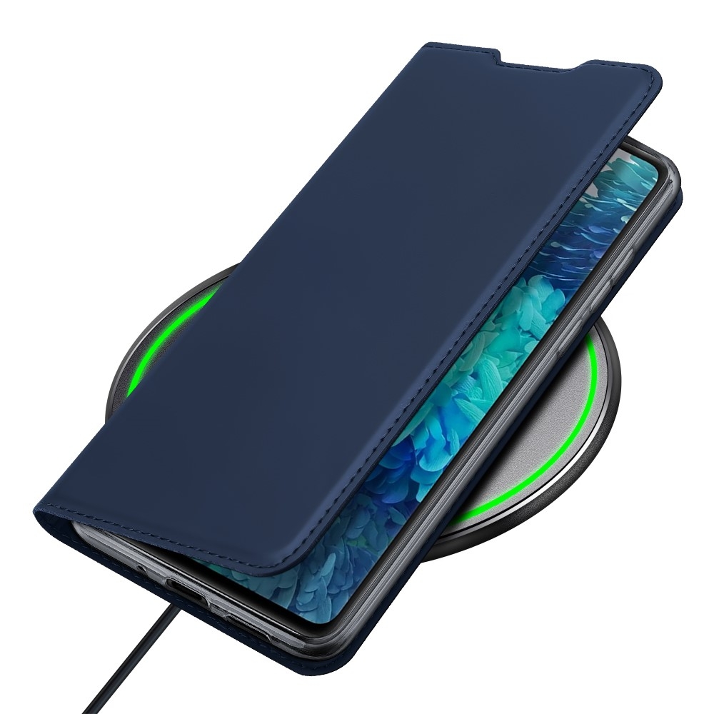 Samsung Galaxy S20 FE / S20 FE 5G Flip Wallet Cover Leder Tasche - Dunkelblau