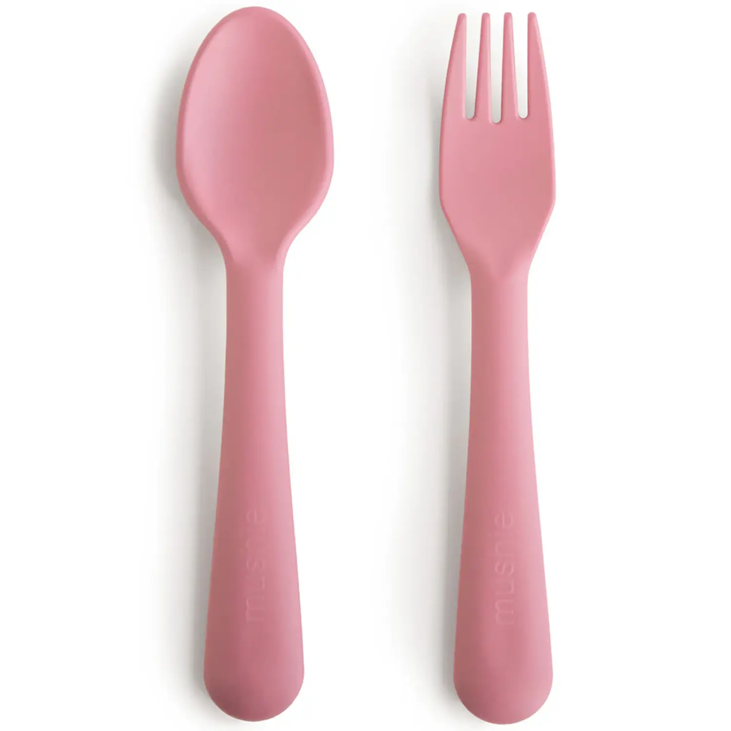 Mushie | Fork & Spoon | Dusty Rose