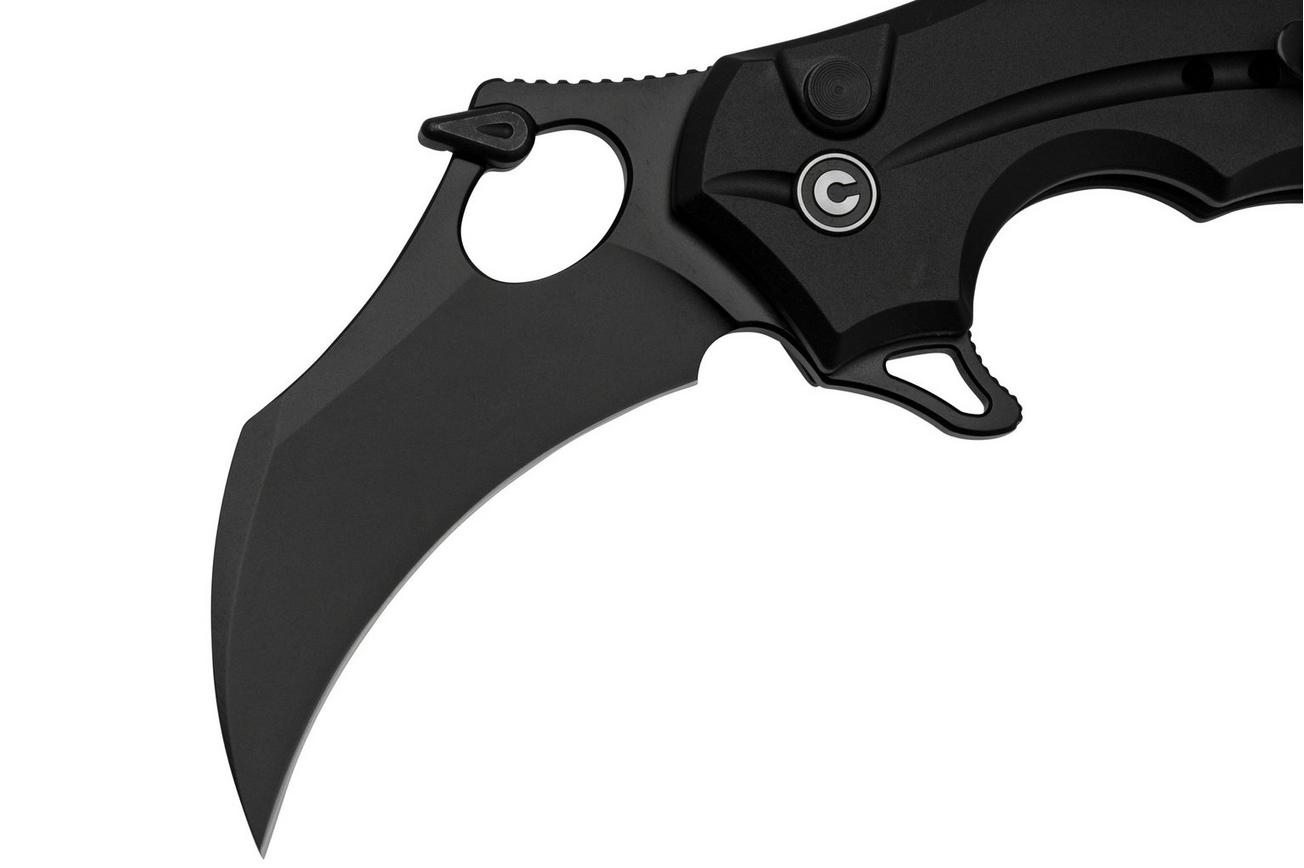 Civivi Incisor II  C16016B-1 Black Aluminium, Black Hawkbill karambit zakmes