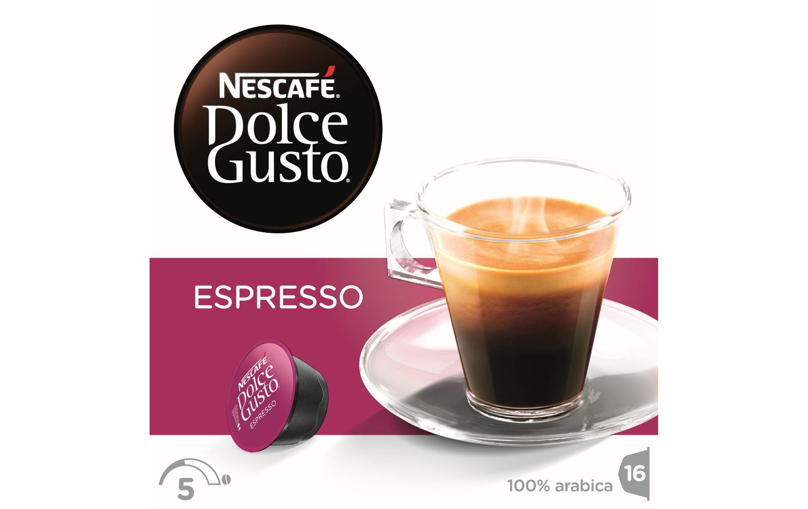 Kaffeekapseln Dolce Gusto Espresso 16 StückNescafé Dolce Gusto Espresso Kapseln