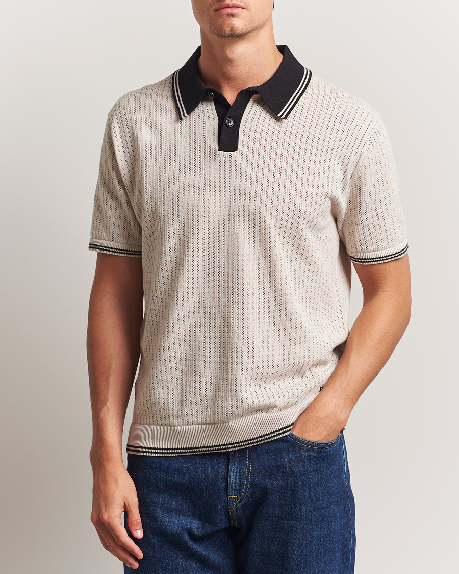PS Paul Smith Knitted Polo Off White