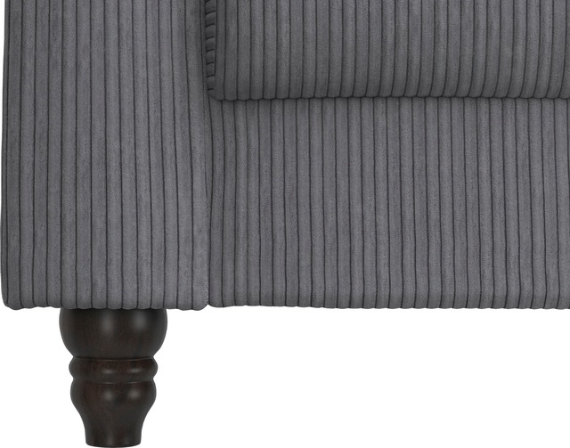 Dorel Home Chesterfield-Sessel »Felix II in Breit-Cord« mit Rückenlehne 3-fach verstellbar, Beine Massivholz, Sitzhöhe 46 cm