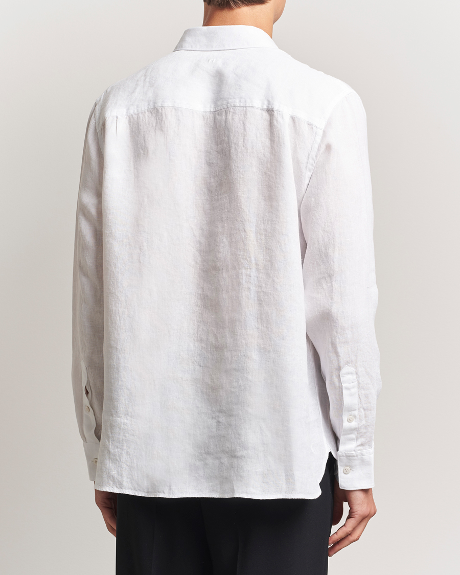 J.Lindeberg Linen Melange Shirt White