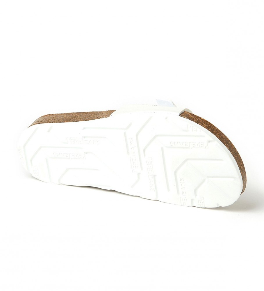 Sandálias anatômicas Pepe Jeans Oban branco perolado