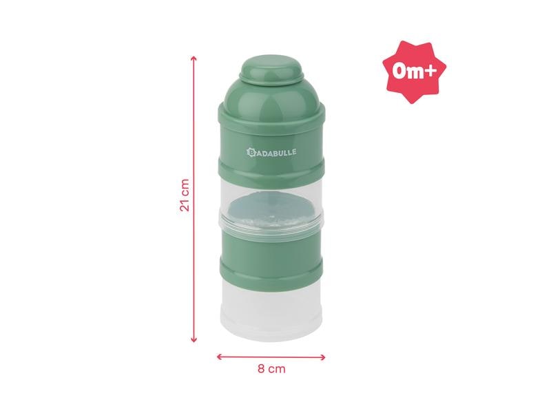 Badabulle Milchpulverbehälter Soft Green 210 ml Milchpulver-Portionierer