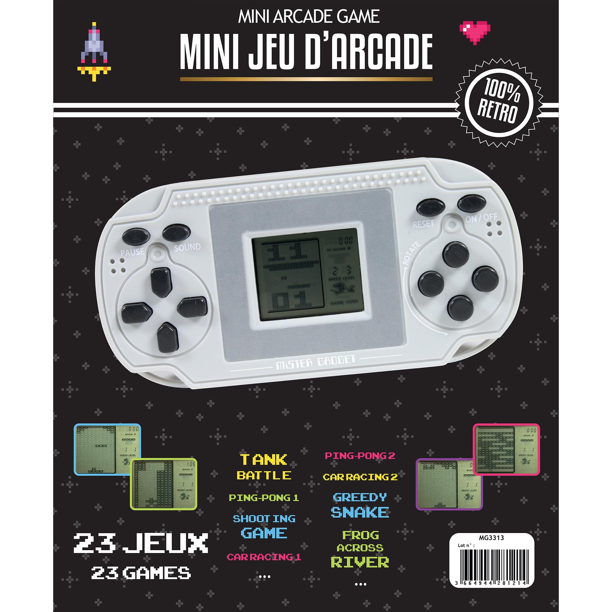 CONSOLE MINI ARCADE 23 JEUX CLASSIQUES RETRO