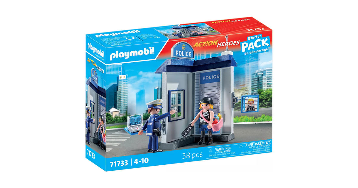 PLAYMOBILAction Heroes - Politie verhoorkamer Constructiespeelgoed  (71733)