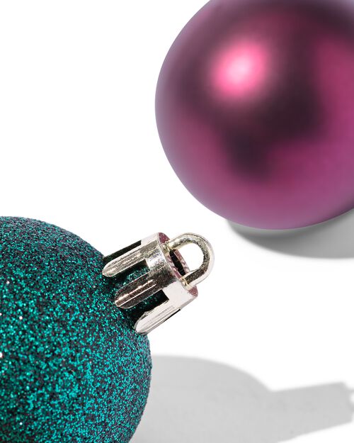 kerstballen plastic multi - 9 stuks