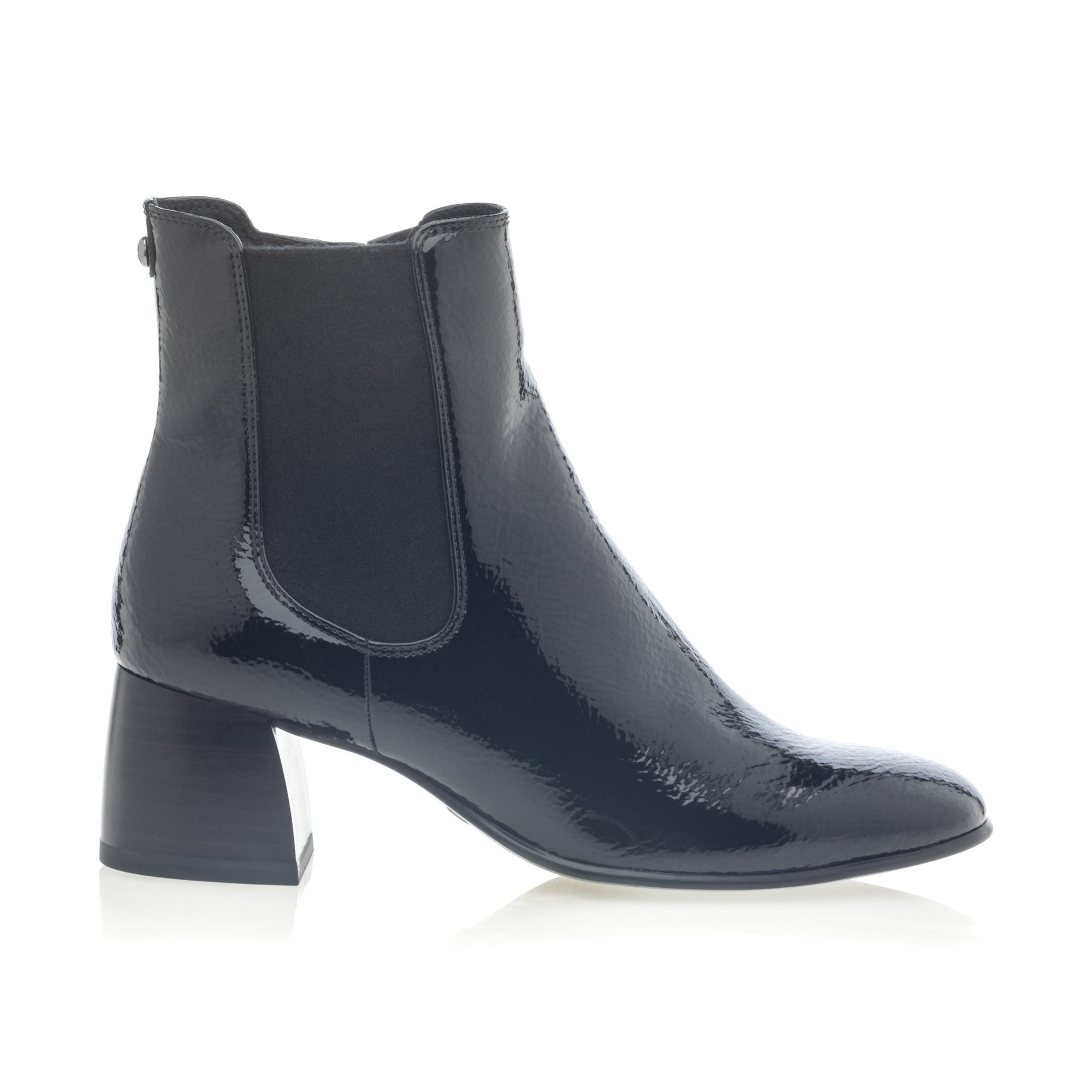 Bottines à talon Femme noir vernis