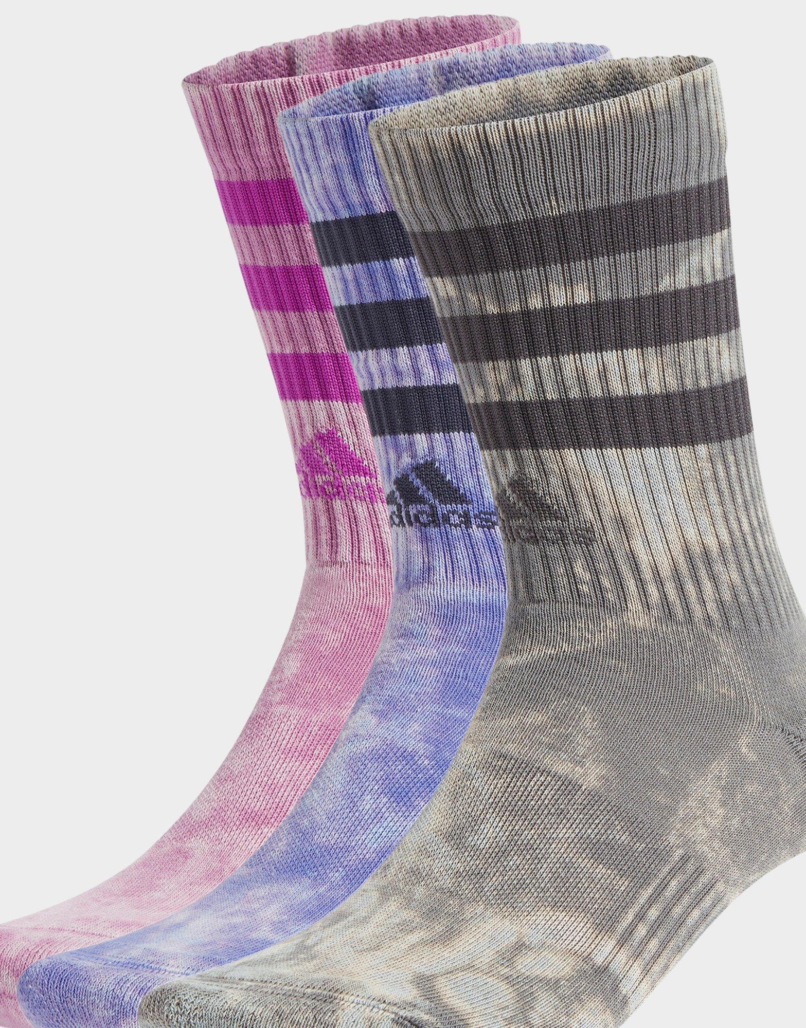 adidas Chaussettes mi-mollet effet délavé 3-Stripes (3 paires)