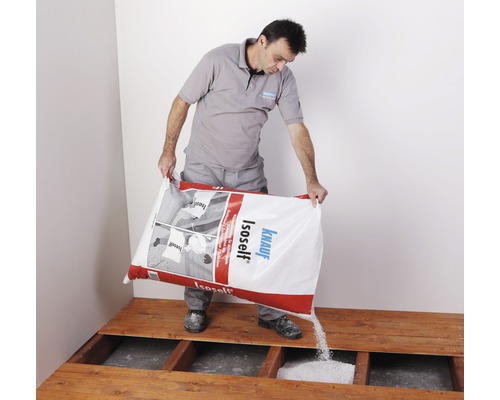KNAUF Perlite Isoself isolatiegranulaat voor niet-dragende isolatielagen, zak = 100 l