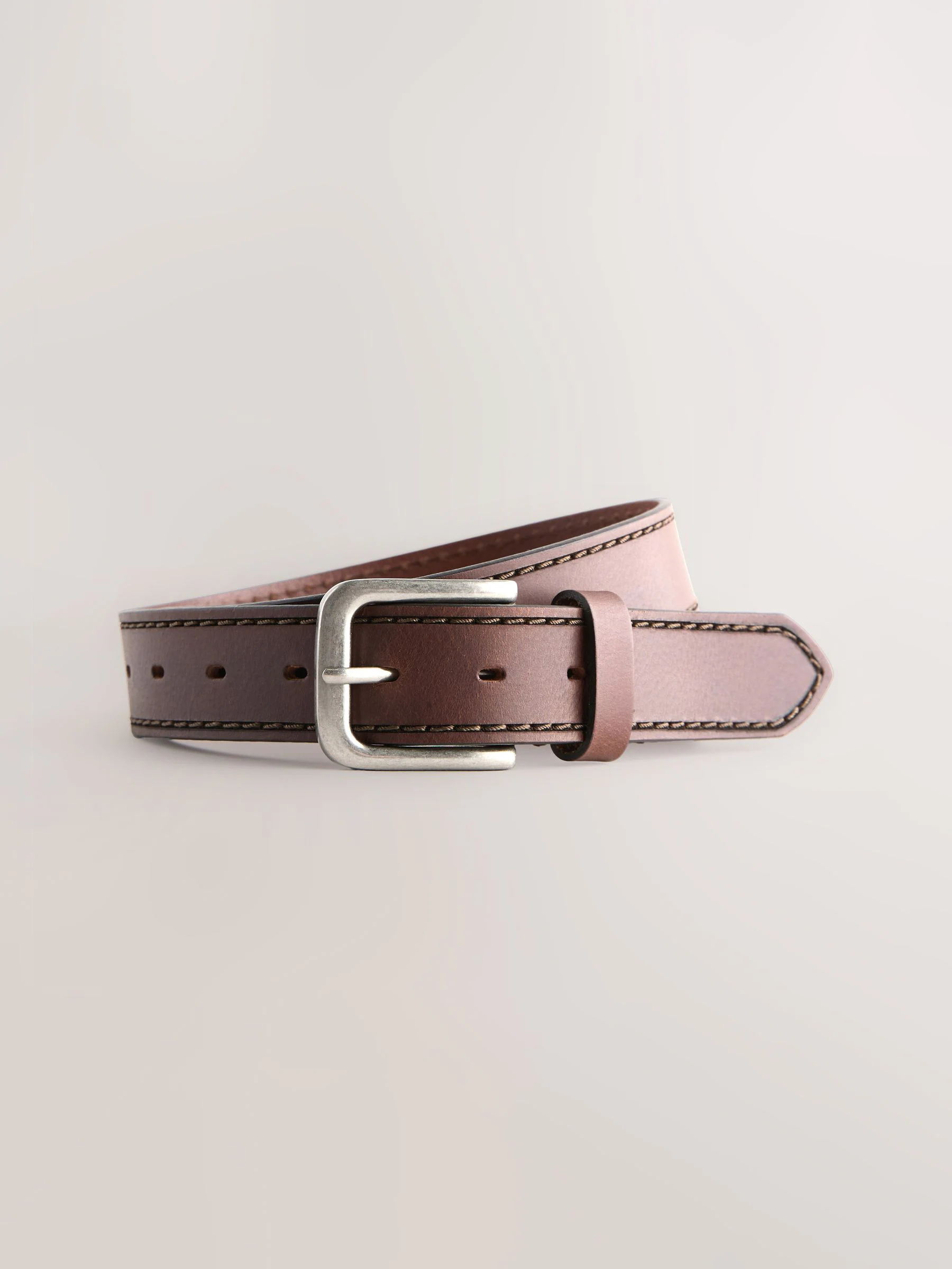 Bruin - Casual leren riem