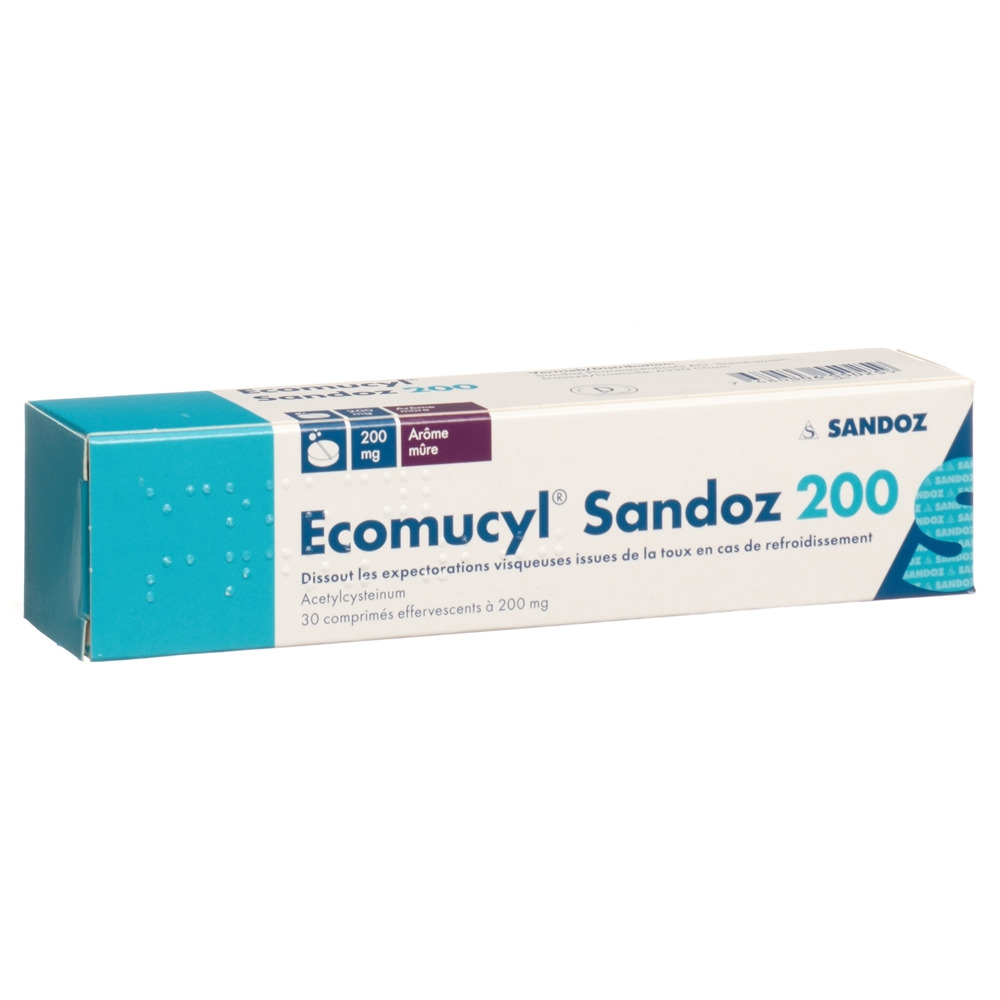ECOMUCYL Sandoz Brausetabl 200 mg Ds 30 Stk