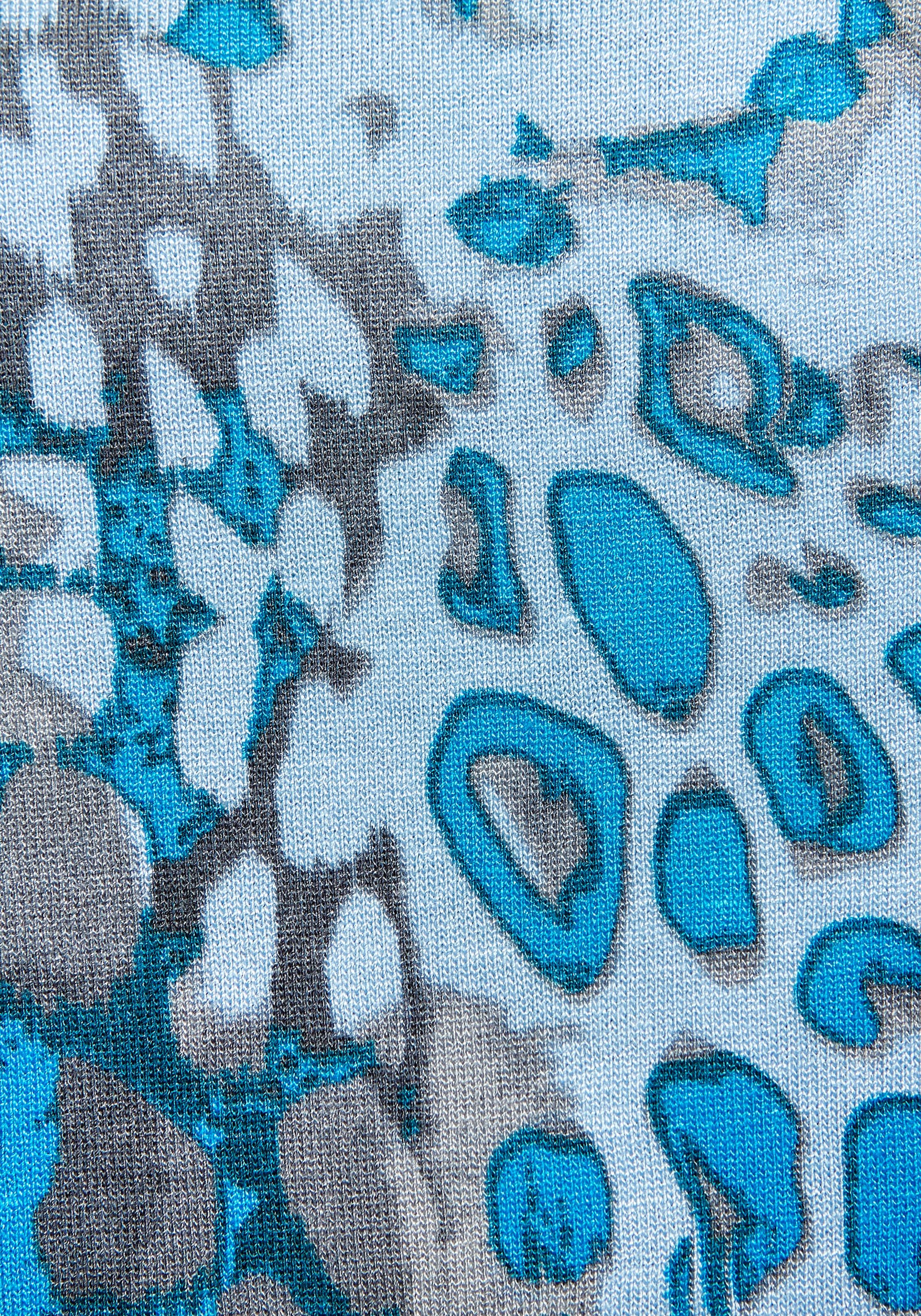 Buffalo Strandtop mit Animalprint, sommerliches Blusentop mit V-Ausschnitt