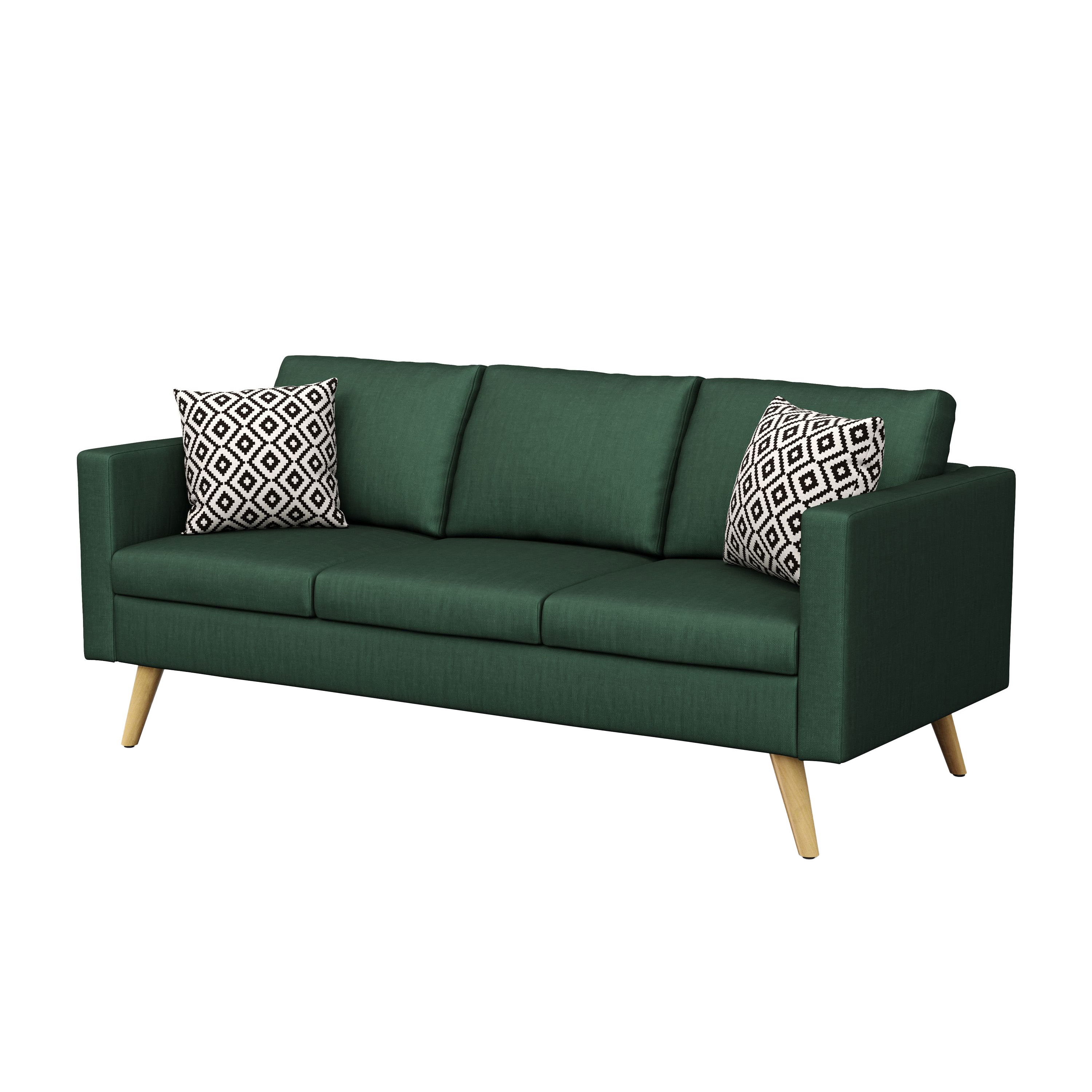 Sofa BLAIR 3-Sitzer dunkelgrün
