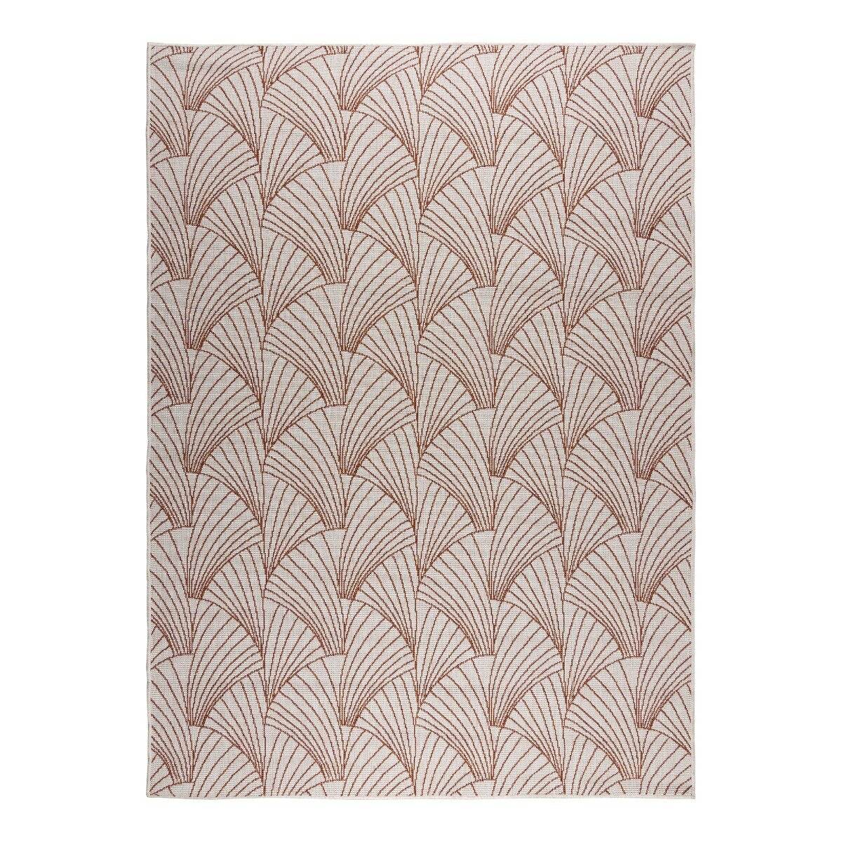 Interieur05 Buitenkleed Deco roest|wit dubbelzijdig - 200 x 290 cm